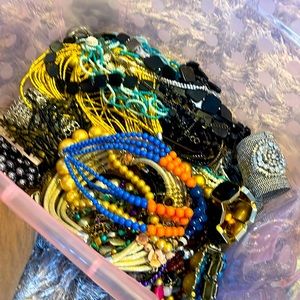 Earrings 6,bracelets$,$10 Brooches,Necklaces $15. Bill 50 for $500.
